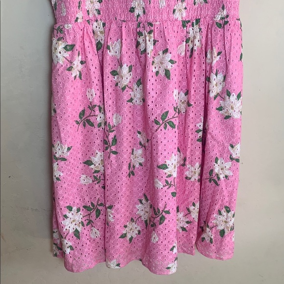 Draper James Puff Sleeve Babydoll Dress - Pink Magnolia NWT Size 1X - Picture 4 of 7